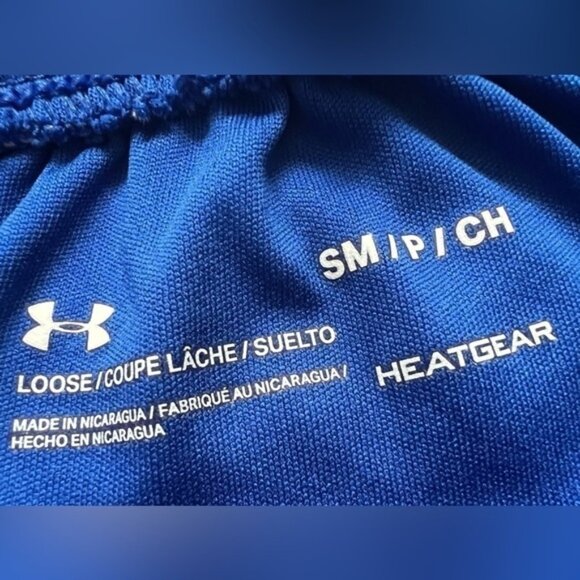 Under Armour Teen Mens Small Royal Blue Dri-Fit Activewear Basketball Shorts - Picture 3 of 10